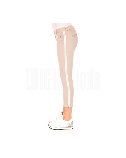 Mason's Natural Cropped Trousers
