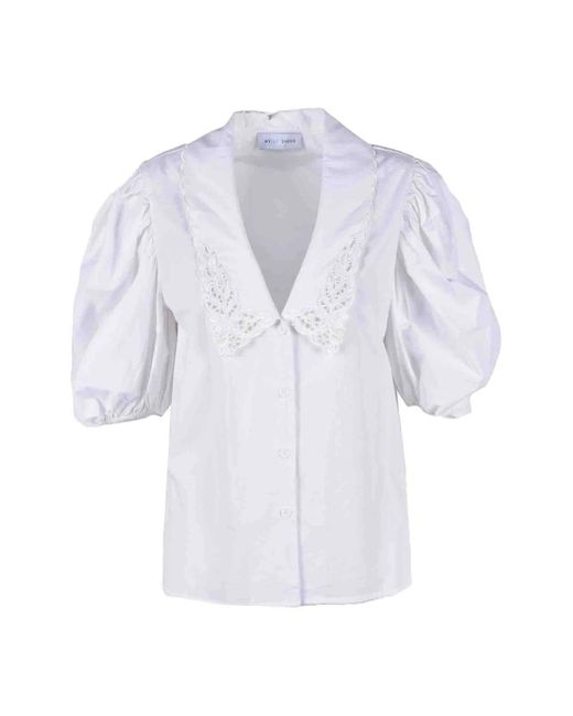 Blouses WEILI ZHENG de color Blue