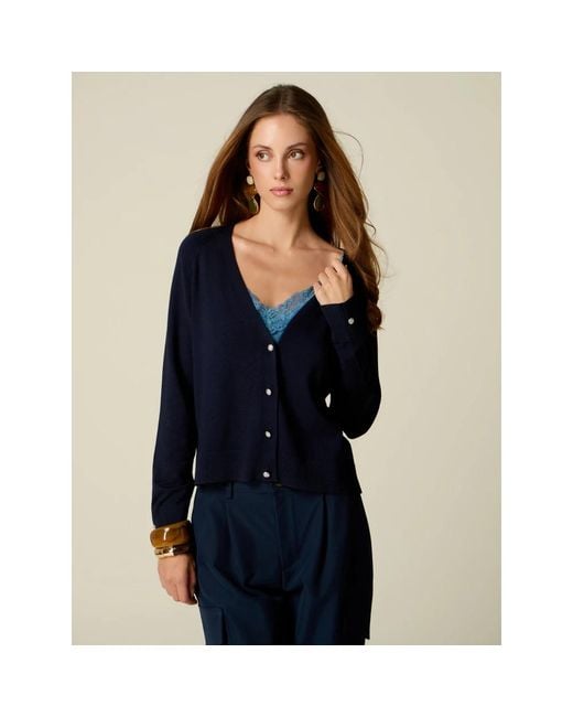 Cardigans Oltre de color Blue