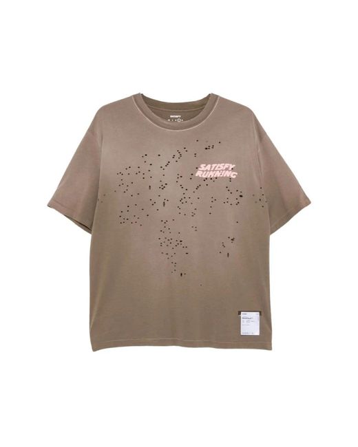 Training T-Shirts Satisfy de hombre de color Brown