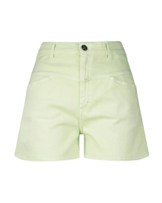 High-waist shorts estivi di Closed in Green