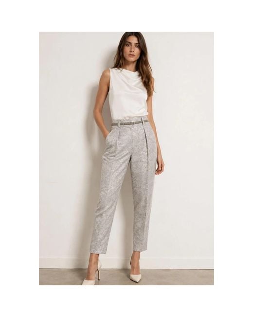 Max Mara Gray Tapered Trousers