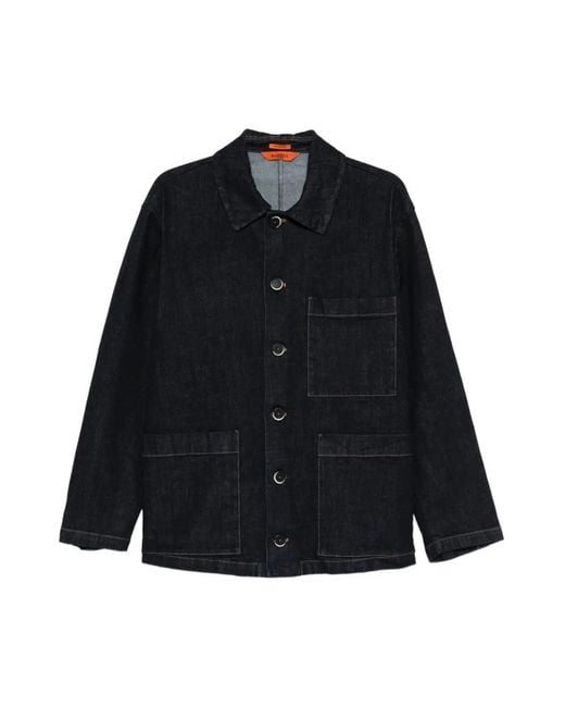 Barena Blue Denim Jackets for men