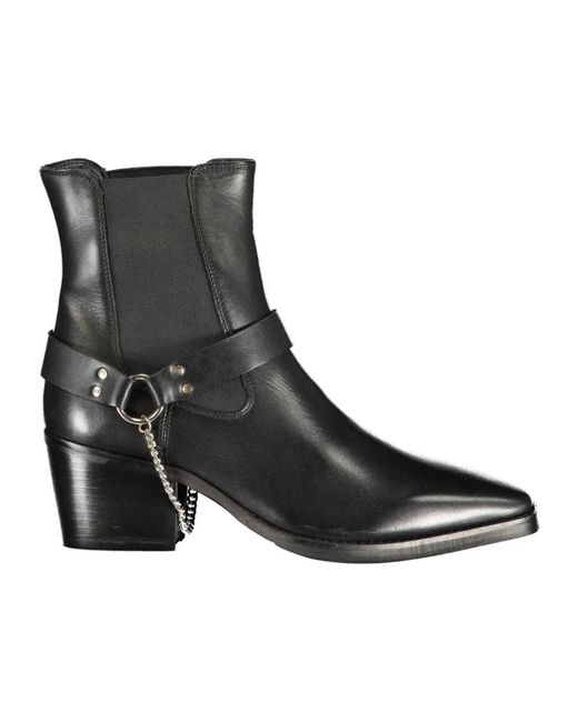 CafeNoir Black Cowboy Boots