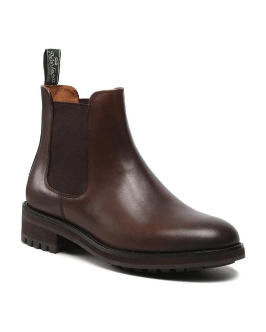 Ralph Lauren Brown Chelsea Boots for men