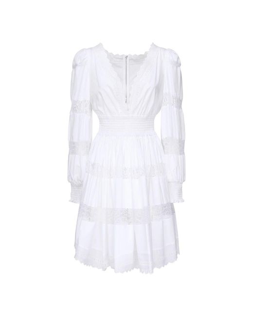 Dolce & Gabbana White Short Dresses