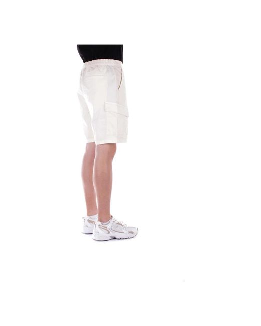 Barbour Creme shorts reißverschluss knöpfe taschen in Natural für Herren