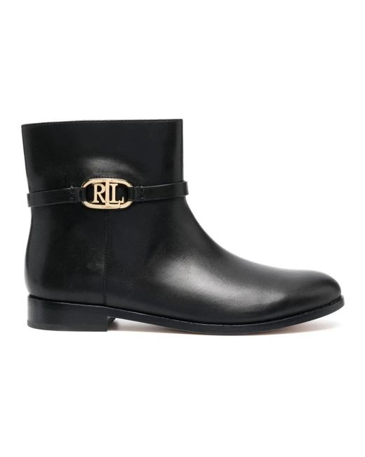 Ralph Lauren Black Ankle Boots