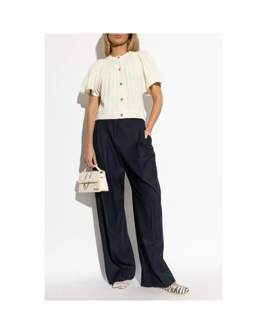 FRAME The Flutter Cardi in het White