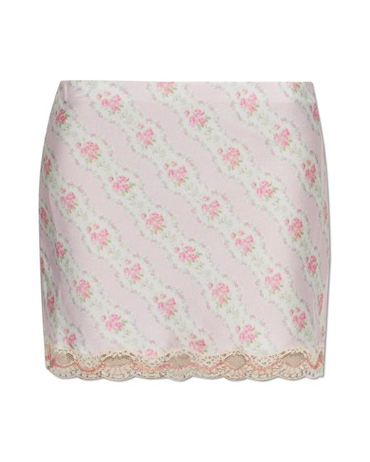Short Skirts LoveShackFancy de color Pink