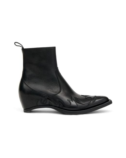 Maison Margiela Black Cowboy & Biker Boots