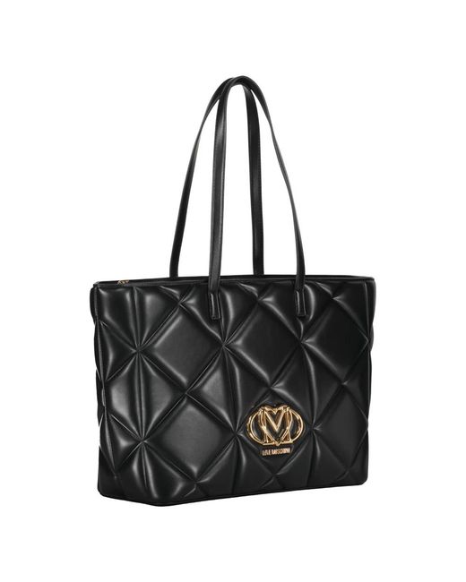 Love Moschino Black Tote Bags