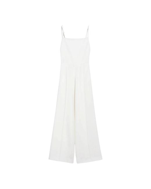 Max Mara White Jumpsuits
