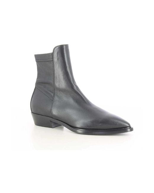 Agl Attilio Giusti Leombruni Gray Schwarze Damenschuhe Mahe Strech