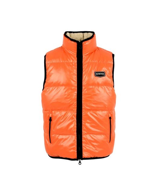 Duvetica Orange Waistcoats for men
