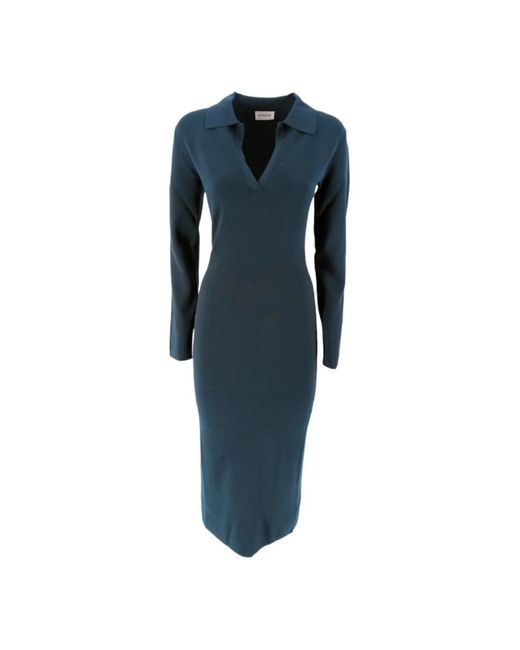 P.A.R.O.S.H. Blue Knitted Dresses