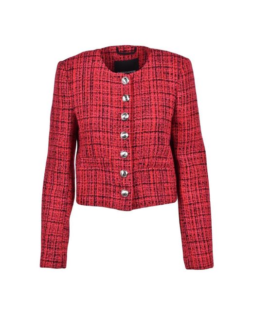 Patrizia Pepe Red Tweed Jackets