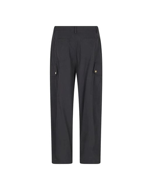 Pinko Gray Straight Trousers