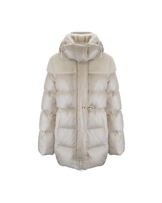 Fay Gray Damen Daunenjacke Mit Automatischem Knopf, Reißverschluss, Haken