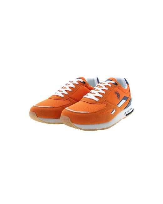 U.S. POLO ASSN. Orange Sneakers for men
