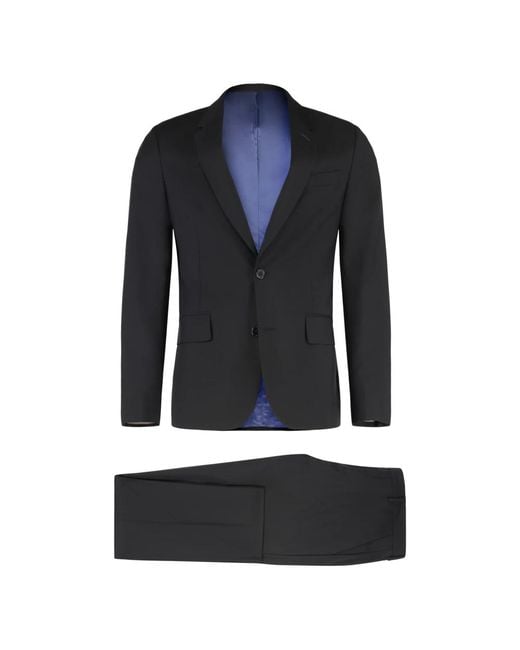 Paul Smith Wol Mohair Pak Jas Broek in het Blue voor heren