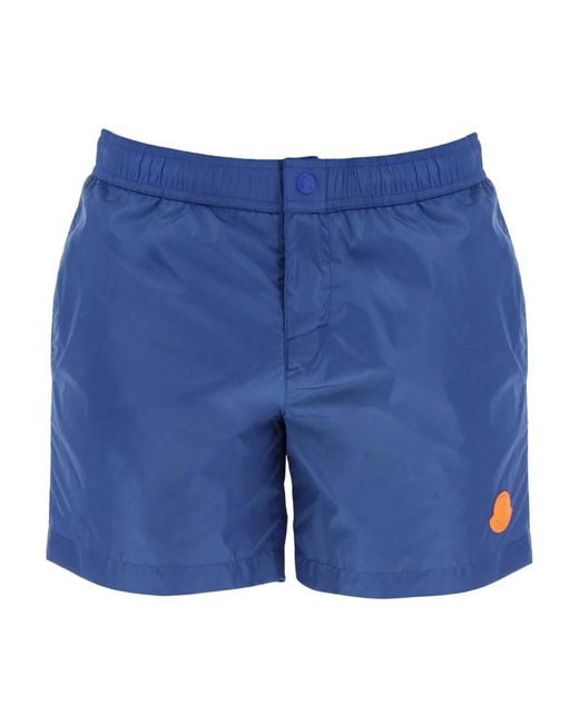 Moncler Nylon beachwear bermuda shorts frauen in Blue für Herren