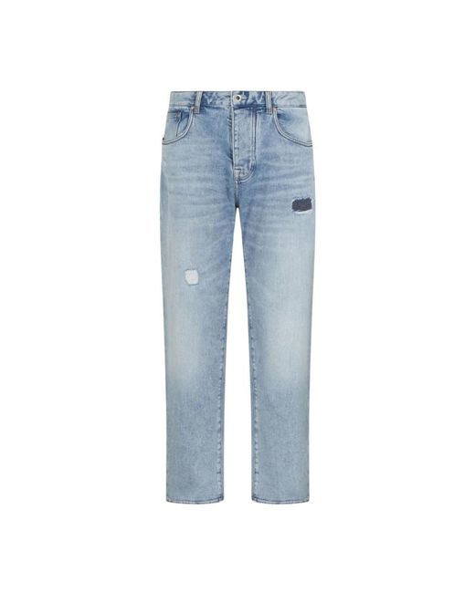 ARMANI EXCHANGE Blue Straight Fit Jeans for men