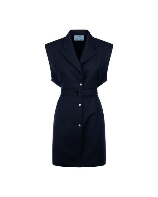 Prada Oversized Vest in het Blue