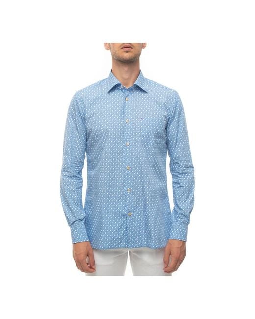 Kiton Blue Casual Shirts for men