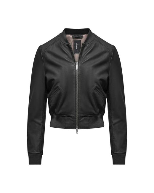 Leather Jackets Bomboogie en coloris Black
