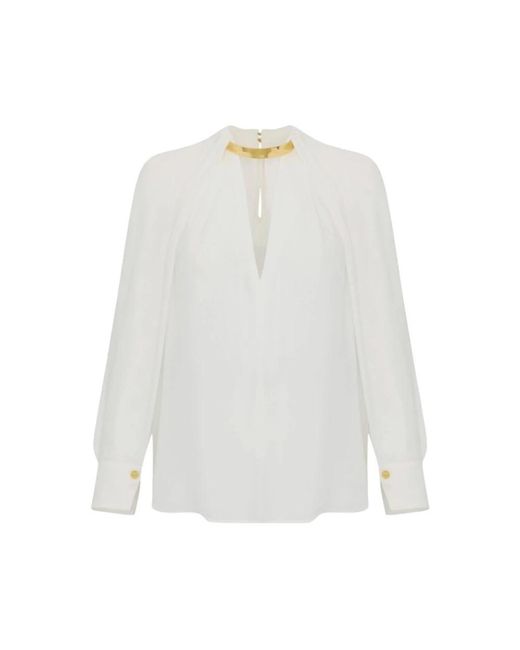 Elisabetta Franchi White Blouses