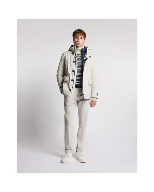 Fay White Winter Jackets for men