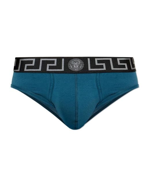 Versace Blue Bottoms for men