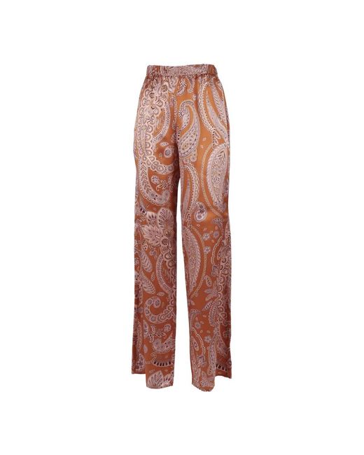 Antonelli Red Wide Trousers