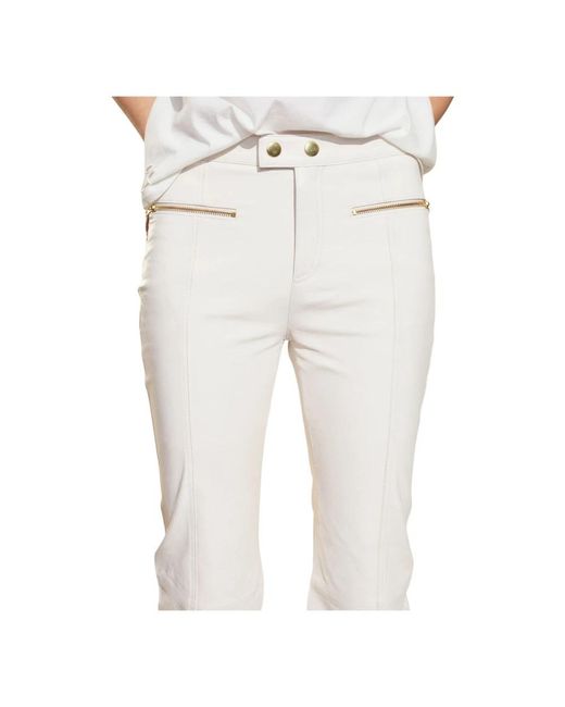 Cynthia Rowley White Leder Capris