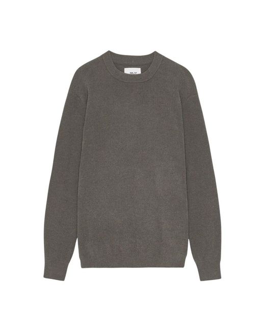 NN07 Modischer Crewneck Sweater Mit Rippendetails in Gray für Herren