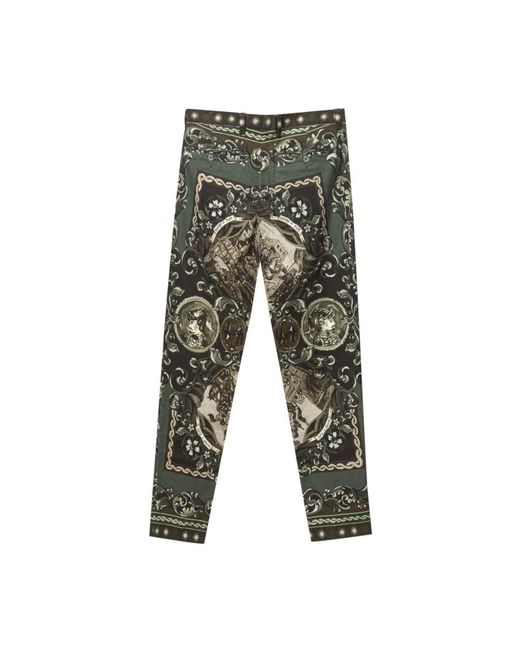 Dolce & Gabbana Gray Slim-Fit Trousers