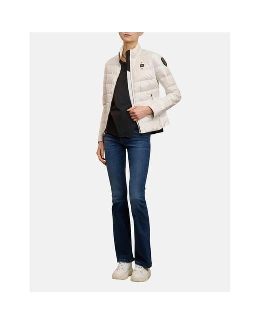 Down Jackets Blauer de color Natural