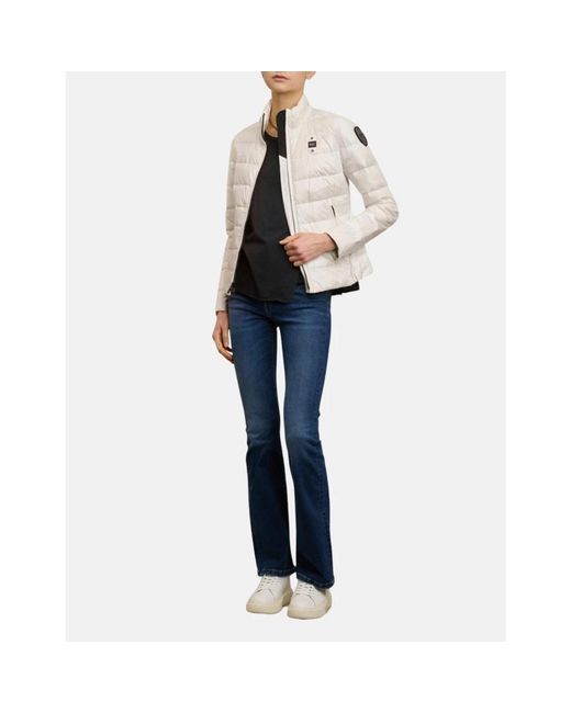 Blauer Jassen ,Wit ,Polyester Vale Donzen Jas in het Natural