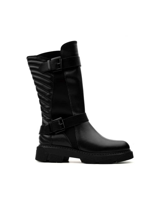 Tosca Blu Black High Boots