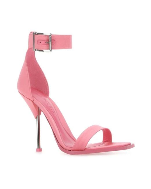 McQueen Pink High Heel Sandals