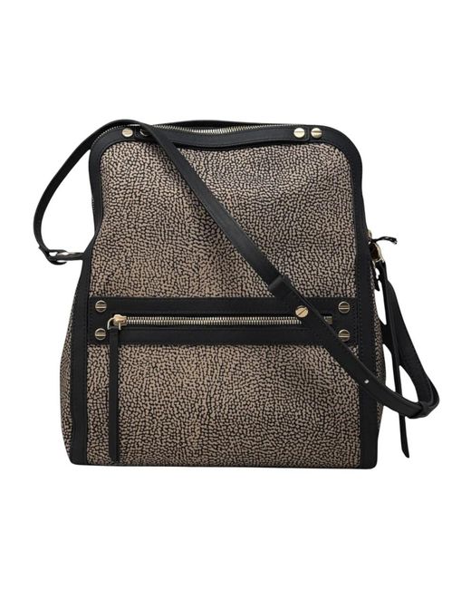 Borbonese Black Borsa Cross Over