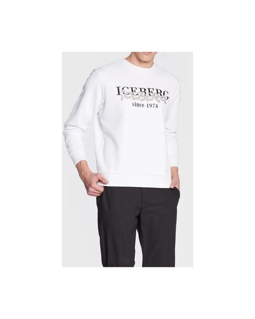 Iceberg White Sweatshirts for men
