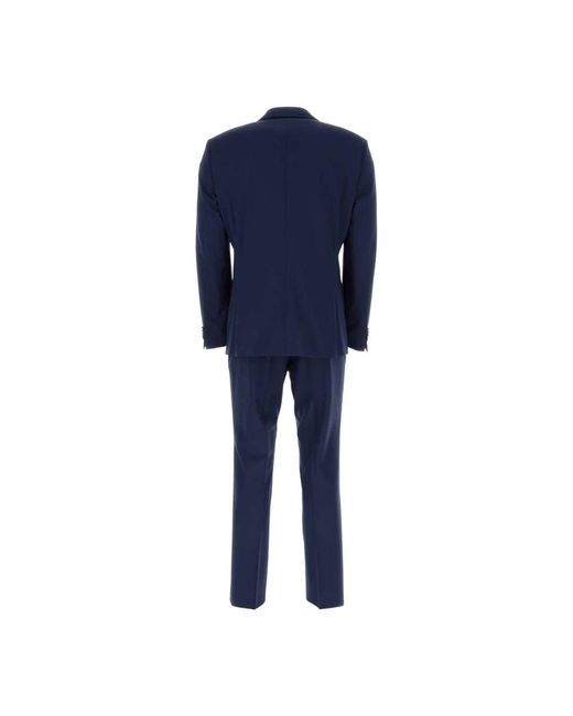 Boss Blauw Stretch Wol Pak in het Blue voor heren