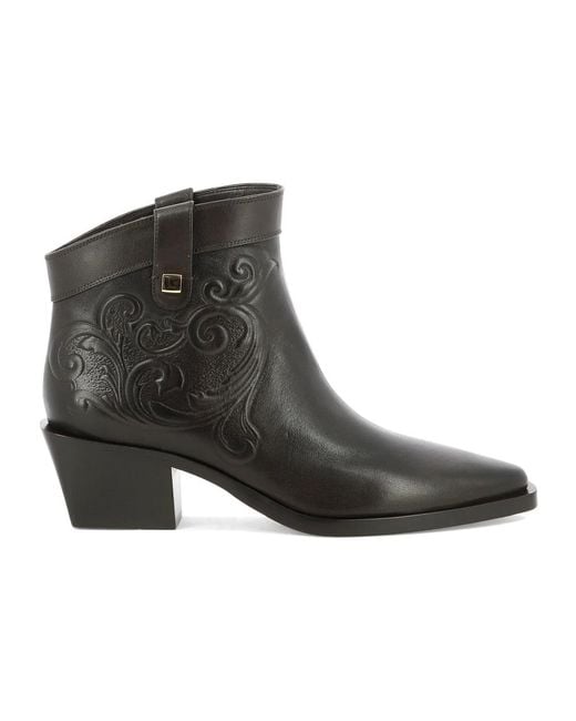 Maison Skorpios Black Cowboy & Biker Boots