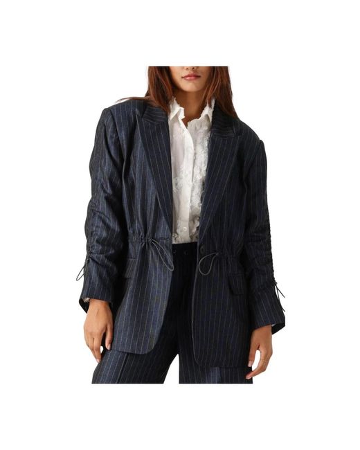 Aaiko Jassen ,Blauw ,Brynn Co 510 Blazer in het Black