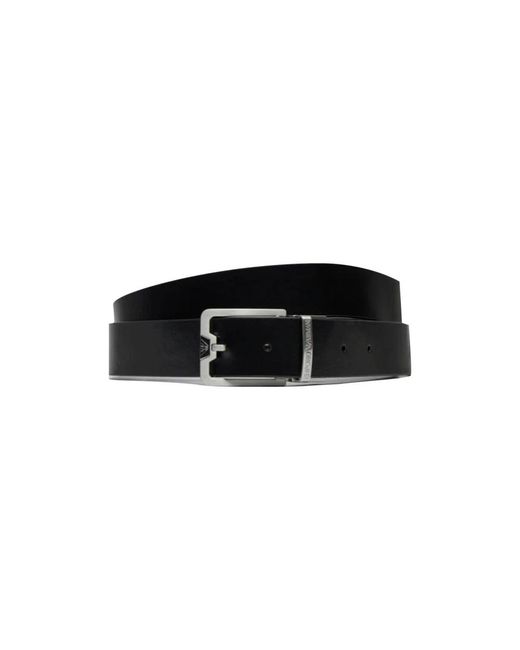 Armani Reversible Riem in het Black voor heren