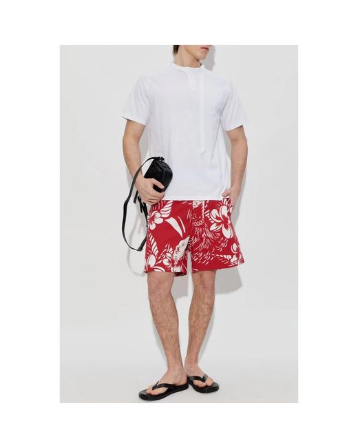 DSquared² Korte Broeken ,Rood ,Shorts Met Patroon in het Red voor heren