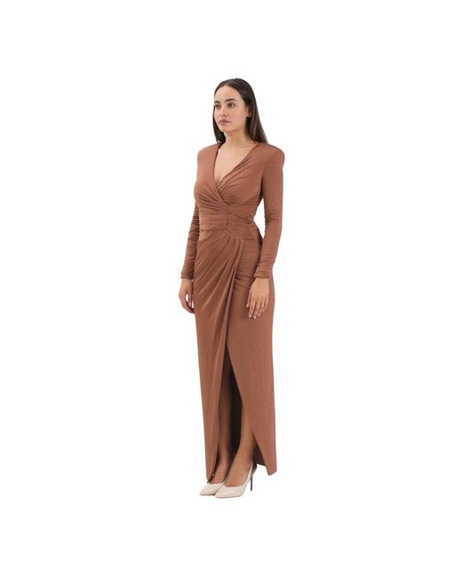 alma sanchez Brown Party Dresses