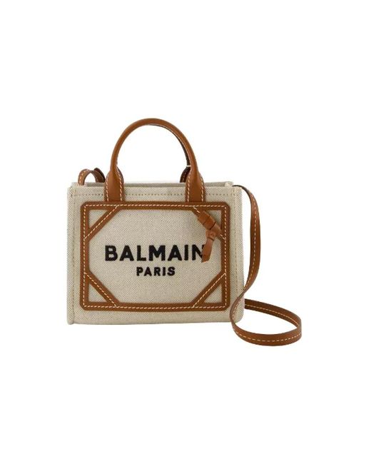 Balmain Brown Canvas handtaschen